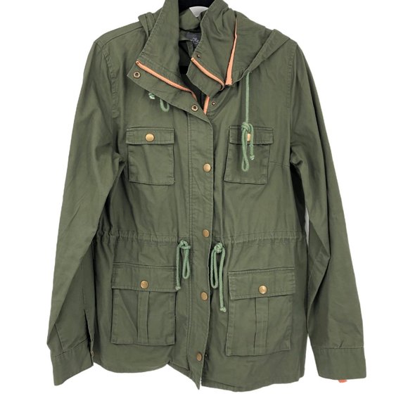 Market & Spruce Green Basic Utility Jacket | Versatile For Any Occasion - Picture 1 of 5